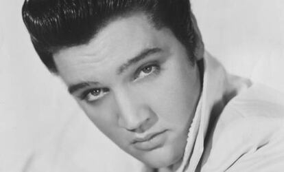 Retrato de Elvis Presley en 1957