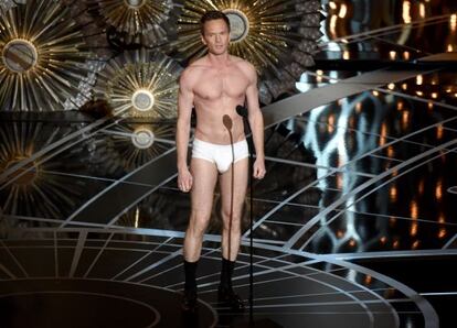 Neil Patrick Harris, en su sketch sobre 'Birdman'.