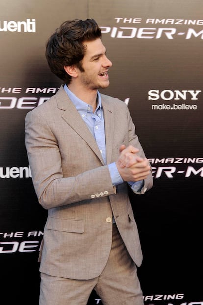 Andrew en la rueda de prensa de presentación de la película en Madrid, el pasado día 21.