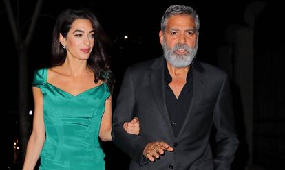 George y Amal Clooney, en octubre en Nueva York.