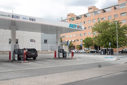 Gasolinera en el barrio de San Blas, en Madrid.