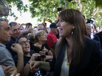 28/07/2022 En la imagen, la Presidenta del Parlament de Cataluña Laura Borràs antes de ser suspendida. Foto: Massimiliano Minocri