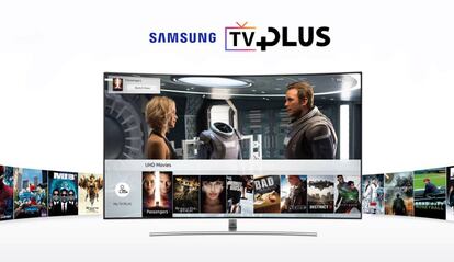 Servicio Samsung TV plus en televisiones.