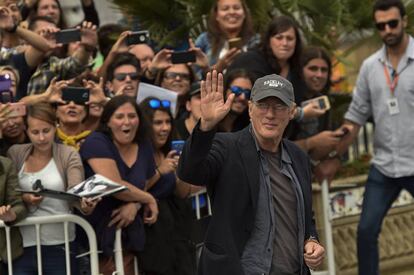 Richard Gere, a su llegada a San Sebastián.