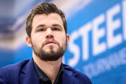 Magnus Carlsen, el pasado enero, en el Festival Tata Steel de Wijk aan Zee (Países Bajos)