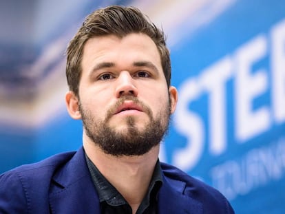 Magnus Carlsen, el pasado enero, en el Festival Tata Steel de Wijk aan Zee (Países Bajos)