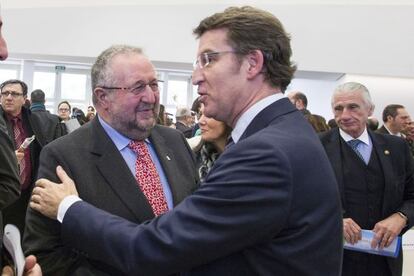 Orozco saluda al presidente de la Xunta