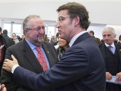 Orozco saluda al presidente de la Xunta