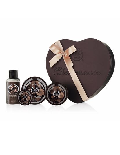 El chocolate no solo se come en San Valentn. The Body Shop nos propone una lnea de productos para el cuerpo a base de chocolate que no defraudar a ningn goloso. (25 euros).