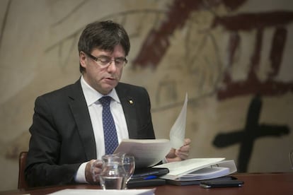 El presidente de la Generalitat de Catalu&ntilde;a, Carles Puigdemont.