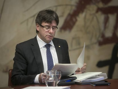 El presidente de la Generalitat de Catalu&ntilde;a, Carles Puigdemont.