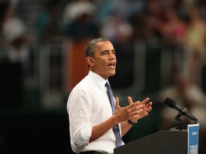 Obama, durante un discurso en Miami. 