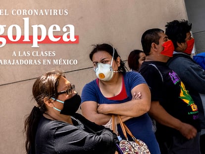 Una mujer espera en un hospital de Tijuana.