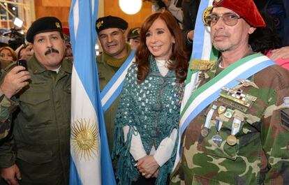 Cristina Fern&aacute;ndez, en el acto en memoria de los ca&iacute;dos en la guerra de las Malvinas el pasado 2 de abril.