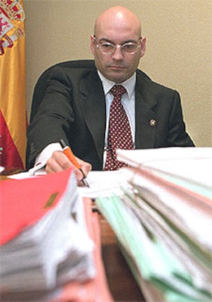 El juez Javier Gómez Bermúdez, en su despacho.
