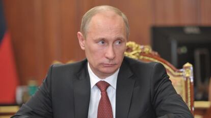 El presidente ruso, Vlad&iacute;mir Putin, en el Kremlin, en Mosc&uacute;.