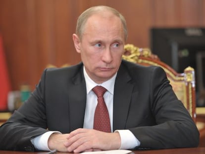 El presidente ruso, Vlad&iacute;mir Putin, en el Kremlin, en Mosc&uacute;.