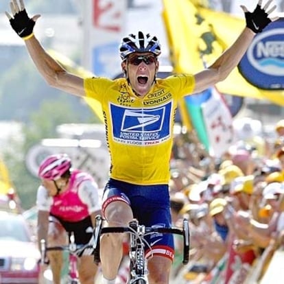 Armstrong, durante su último Tour