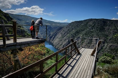 Mirador de Castro, en el cañón del Sil (Ourense).