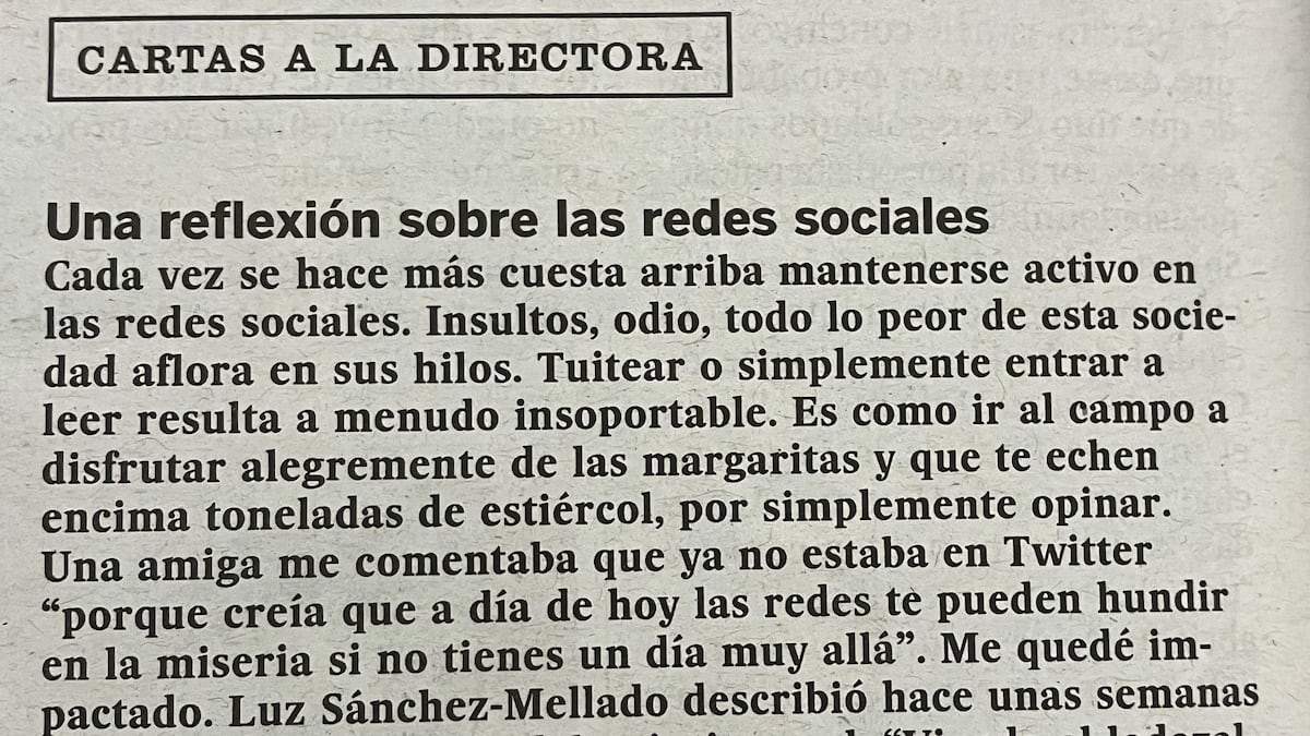 Una reflexión sobre las redes sociales | Opinión | EL PAÍS