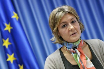 Isabel García Tejerina, secretaria general de Agricultura, durante una rueda de prensa. 