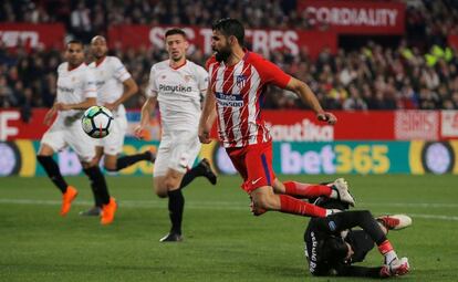 Imagen del partido Sevilla - Atlético Madrid.