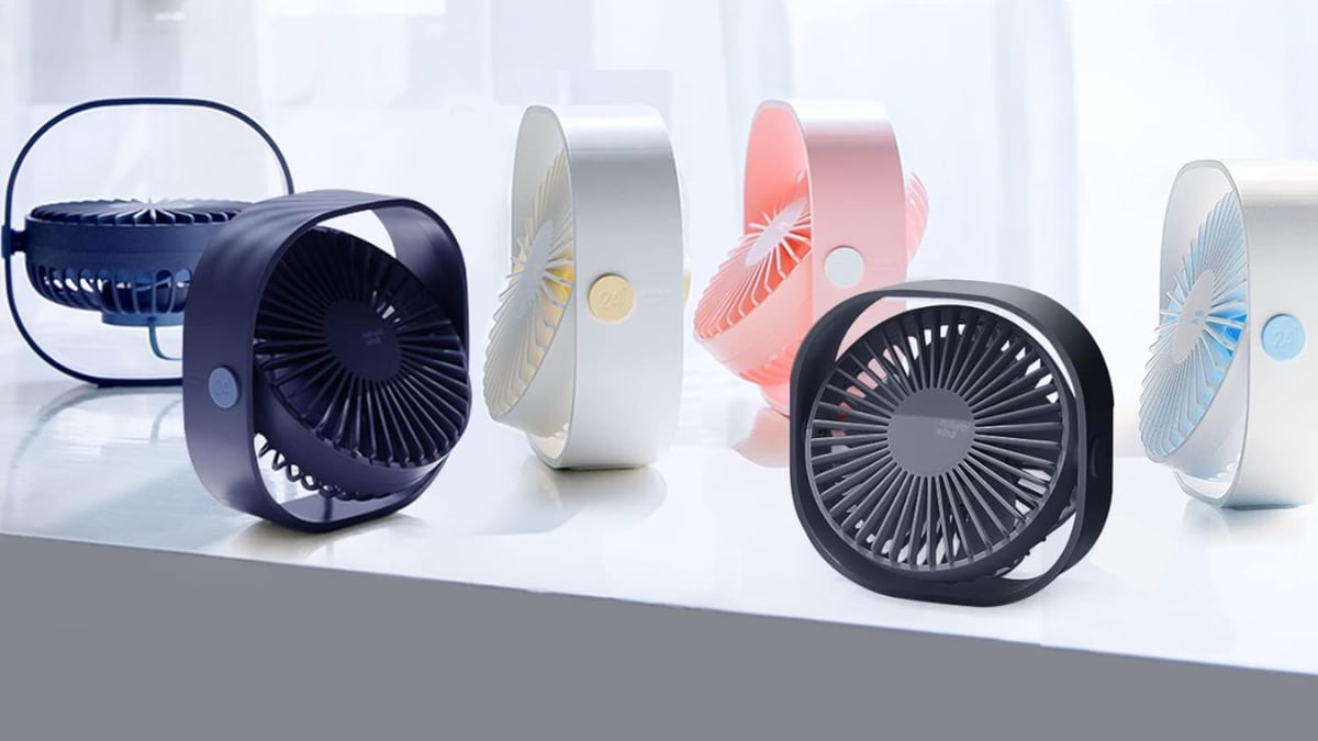 Ventilador de mesa con USB.