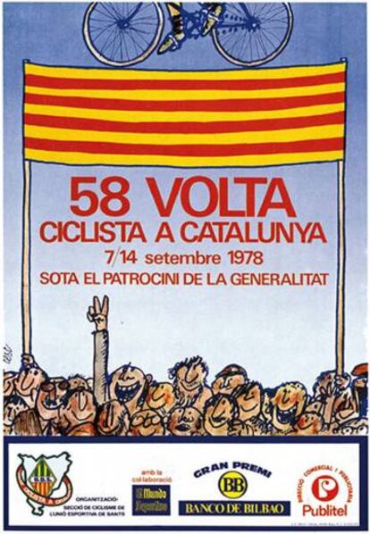 El dibuixant Cesc va fer el cartell de la Volta de 1978.