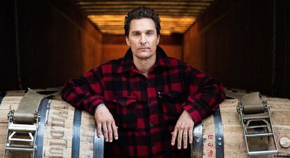 El actor Matthew McConaughey en el anuncio de la bebida Wild Turkey.