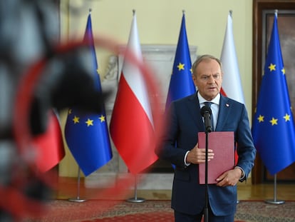 El primer ministro polaco, Donald Tusk, la semana pasada en Varsovia.