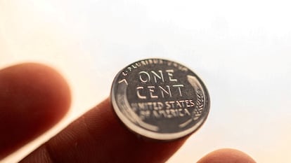 Una foto de un centavo estadounidense.