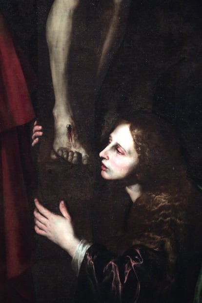 Detalle de <i>Calvario</i> (1617-1618), lienzo de Ribera expuesto en El Prado.