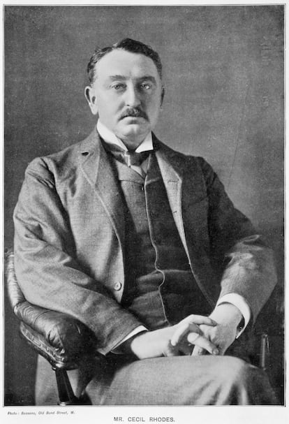 Cecil Rhodes, fundador de De Beers, en 1888.