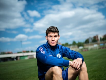 Fran García, la semana pasada en la ciudad deportiva el Rayo Vallecano.