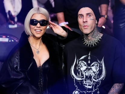 Kourtney Kardashian Travis Barker, el 4 de 2023 en el T-Mobile Arena de Las Vegas (Nevada).