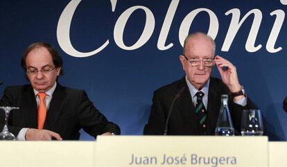 Pere Viñolas, consejero delegado de Colonial (a la izquierda), y Juan José Brugera, presidente de Colonial.