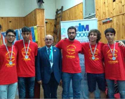 Imagen de los ganadores españoles de las Olimpiadas Iberoamericanas de Matemáticas del año pasado.