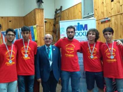 Imagen de los ganadores españoles de las Olimpiadas Iberoamericanas de Matemáticas del año pasado.