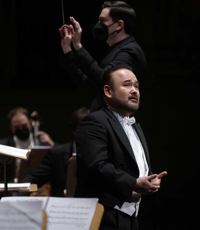 Javier Camarena durante la interpretación de un aria de 'Roméo et Juliette' de Charles Gounod.