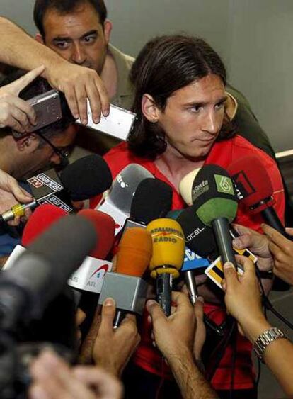 Messi, ayer.