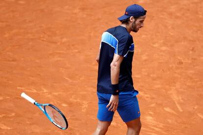 Feliciano López, durante su partido contra Schwartzman.