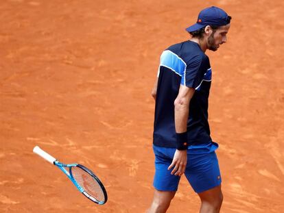 Feliciano López, durante su partido contra Schwartzman.