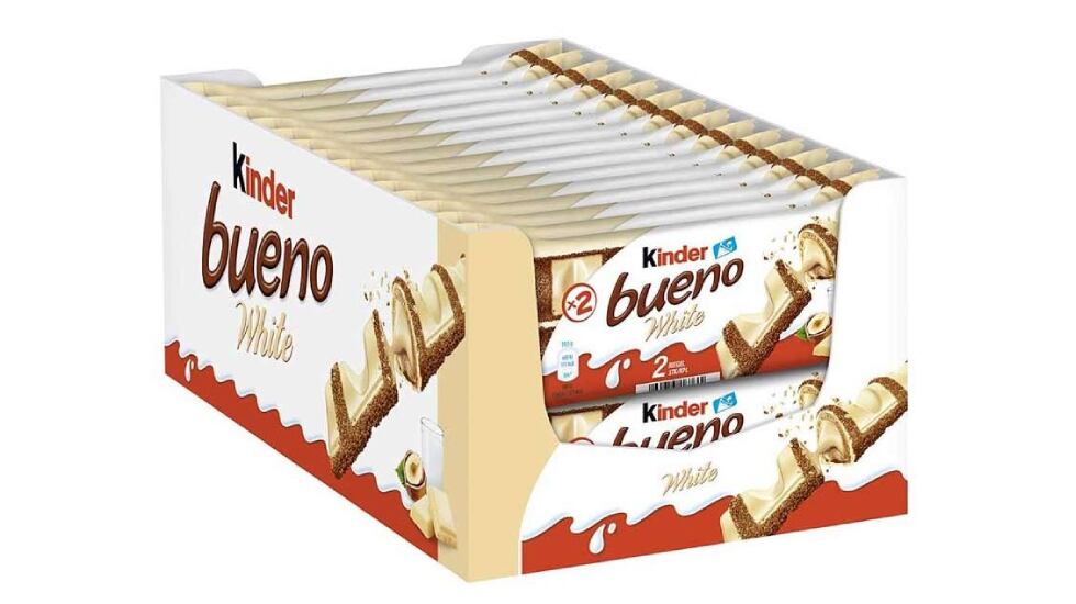 Lote de 60 barritas de chocolate Kinder Bueno.