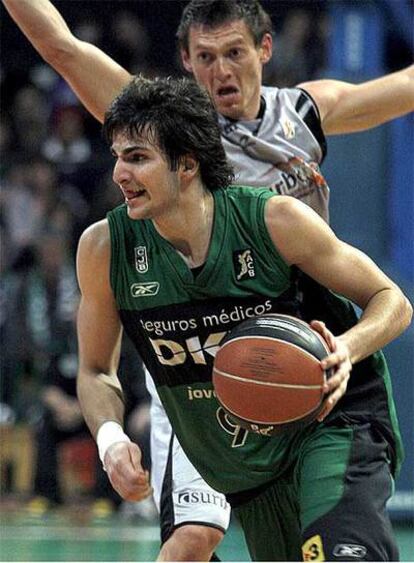 Ricky Rubio, durante un partido con el Joventut.