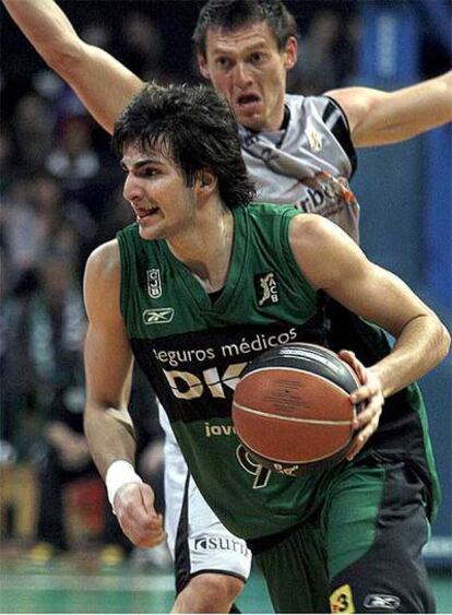 Ricky Rubio, durante un partido con el Joventut.