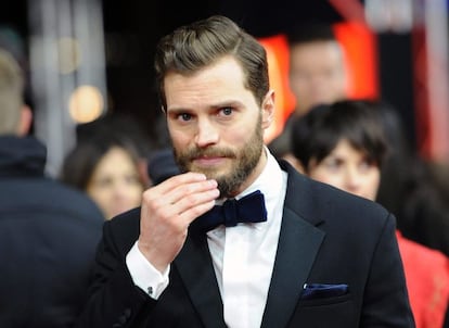 El actor británico Jamie Dornan a su llegada al estreno.