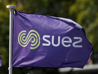Logo de Suez en París, el pasado septiembre.