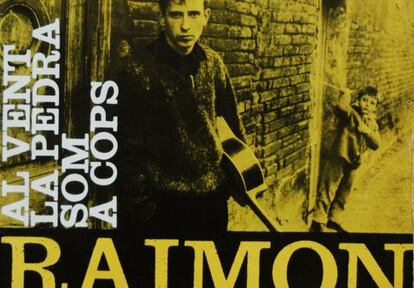 Caràtula del disc de Raimon amb la seua emblemàtica 'Al vent'.