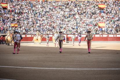 Paseíllo en la plaza de Las Ventas.