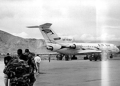 Imagen del embarque en el Yak-42 en Kabul (Afganistán) tomada por uno de los militares fallecidos.